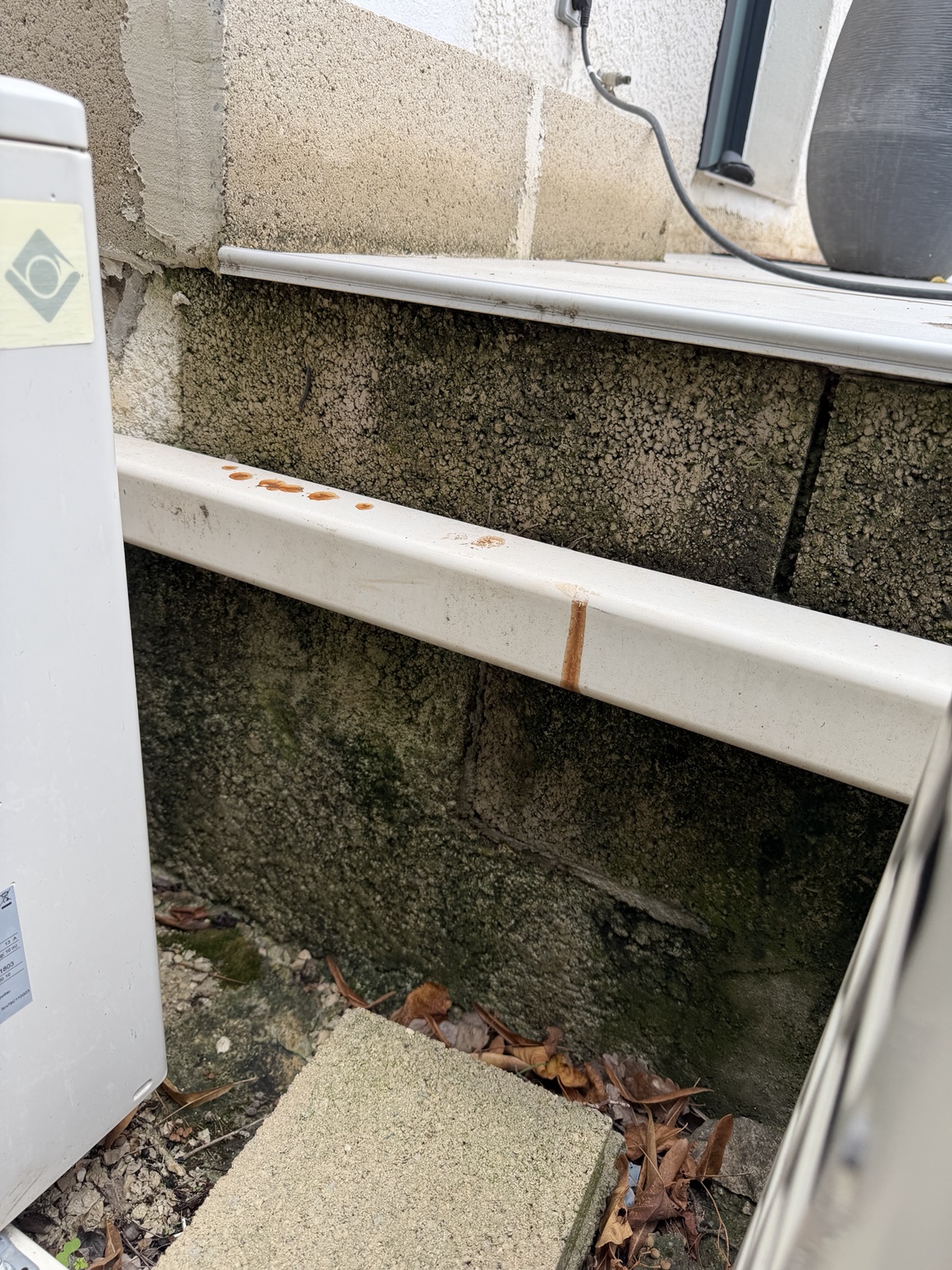 Avant : Mur extérieur